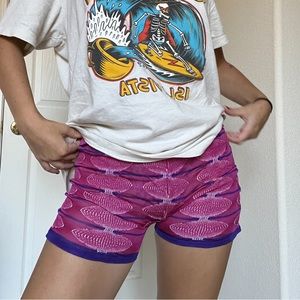 Gimaguas Ssense exclusive pink & purple jersey shorts